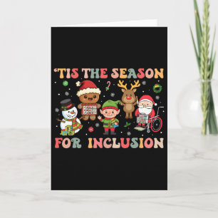 Carte C'est la saison de l'inclusion Noël Sped Enseignan