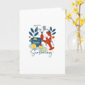 Carte C'est la saison de Noël Citation (Fleur jaune)