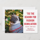 Carte C'est la saison de Noël de l'humiliation de la mod (Devant)