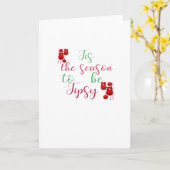 Carte C'est la saison de Noël pour Tipsy (Fleur jaune)