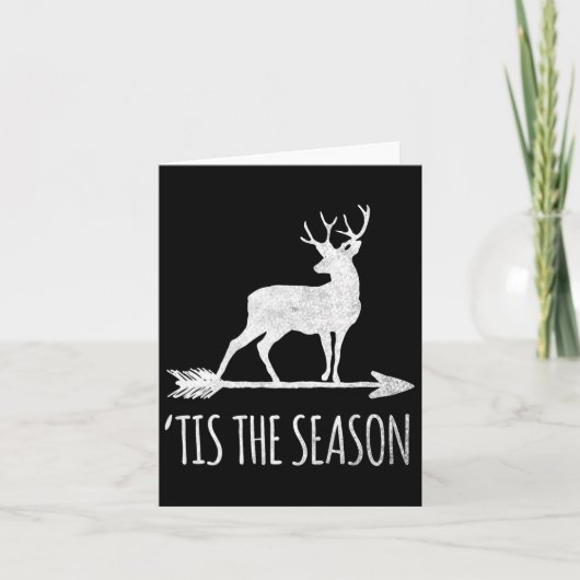 Carte C'Est La Saison Drôle Chasse De Bow De Cerfs (Devant)