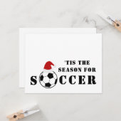 Carte 'C'Est La Saison Du Football | Noël (Devant/Arrière en situation)