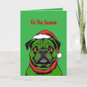 Carte C'est la saison Pug (Devant)