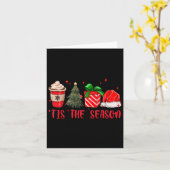 Carte C'Est La Saison Vacances Noël Joyeux Noël Famille (Fleur jaune)