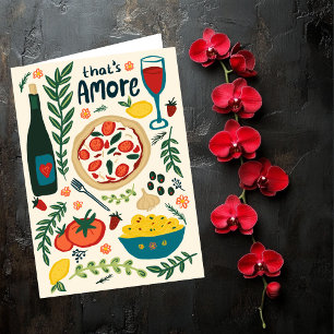 Carte C'est l'amour de la nourriture italienne Saint-Val