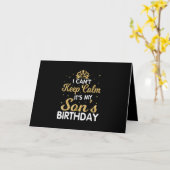 Carte C'est l'anniversaire de mon fils Cadeau pour fils (Fleur jaune)