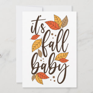 Carte C'est l'automne bébé