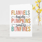 Carte C'est l'automne de nouveau (Fleur jaune)