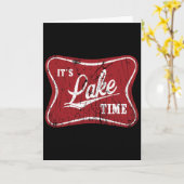Carte C'est le lac drôle de pêche  (Fleur jaune)