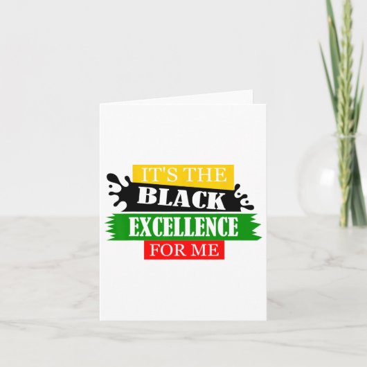 Carte C'est le Mois de l'excellence noire pour moi - J (Devant)