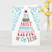 Carte C'est le moment le plus merveilleux de l'année (Fleur jaune)