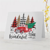 Carte C'est le moment le plus merveilleux de Noël (Fleur jaune)