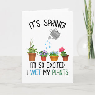 Carte C'est le printemps ! Je suis tellement excité que