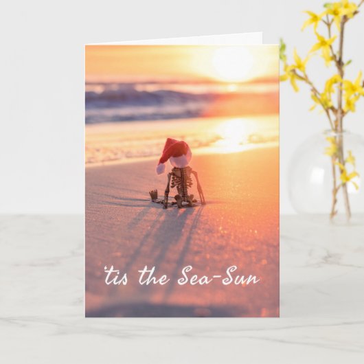 Carte "c'est le soleil de mer (Fleur jaune)