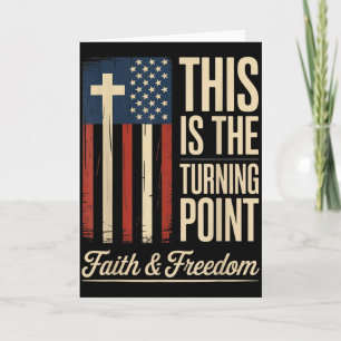 Carte C'est le tournant foi patriotique États-Unis 
