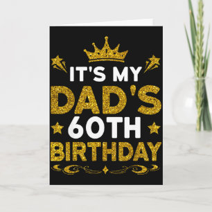 Carte C'est les 60 ans de mon père Joyeux Anniversaire 6