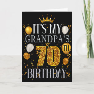 Carte C'est les 70 ans de mon grand-père Joyeux Annivers