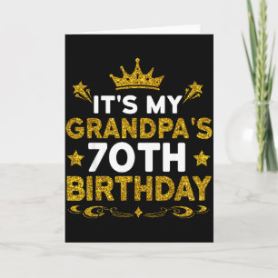 Carte C'est les 70 ans de mon grand-père Joyeux Annivers