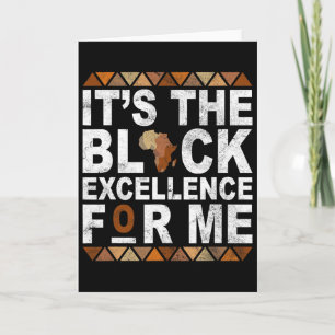 Carte C'est l'excellence noire pour moi Mois de l'histoi