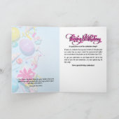 Carte C'est l'heure de la fête (Jérémie 29:11) Anniversa (Intérieur)