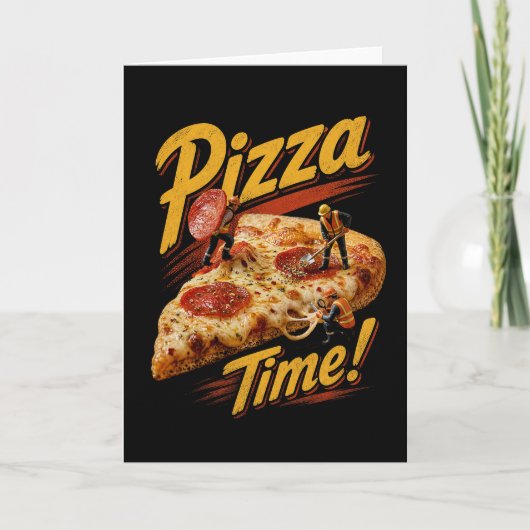 Carte C'est l'heure de la pizza ! (Devant)