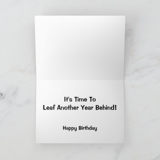 Carte C'est l'heure de laisser une autre année derrière (Intérieur)