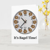 Carte C'est l'heure des Bagels ! (Fleur jaune)