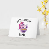 Carte C'est l'heure du déjeuner (Fleur jaune)