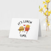Carte C'est l'heure du déjeuner (Fleur jaune)