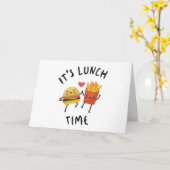 Carte C'est l'heure du déjeuner (Fleur jaune)