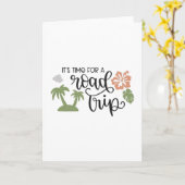 Carte C'est l'heure d'un road trip (Fleur jaune)