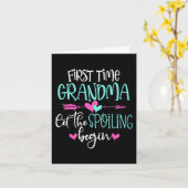 Carte C'est l'heure Grand-mère de commencer les gâteries (Fleur jaune)