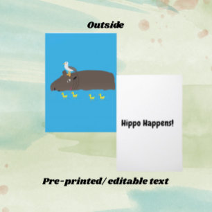 Carte C'est l'histoire d'un hippopotame