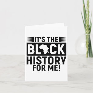 Carte C'Est L'Histoire Noire Pour Moi Melanin Hommes Fem