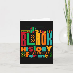 Carte C'est l'histoire noire pour moi Mois de l'histoire