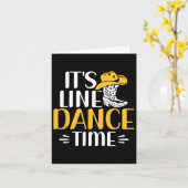 Carte C'est Line Dance Time Line Dancing Line Dancer Lin (Fleur jaune)