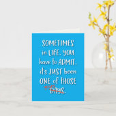 Carte C'est l'un de ces jours (pas d'ANNÉES !) (Fleur jaune)