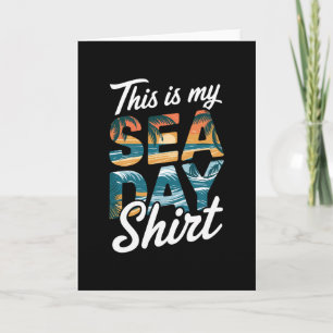 Carte C'est ma chemise de jour de mer Drôle de famille d