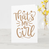 Carte C'Est Ma Fille (Fleur jaune)