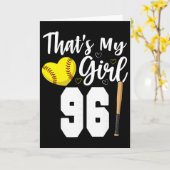 Carte C'est ma fille numéro #96 Softll numéro 96  (Fleur jaune)