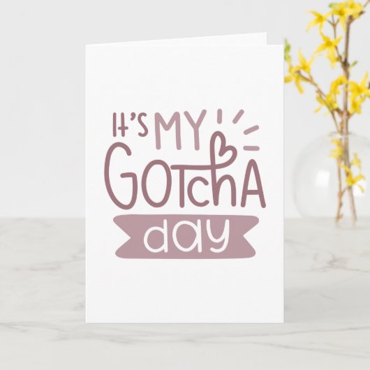 Carte C'est ma gotcha (Fleur jaune)