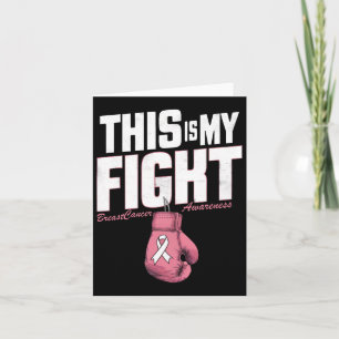 Carte C'Est Ma Lutte Contre Le Cancer Du Sein Boxe Gl