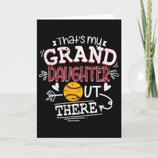 Carte C'est ma petite-fille là-bas Softll Grand-mère F (Devant)