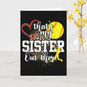 Carte C'est ma sœur là-bas Softll  (Fleur jaune)