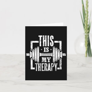 Carte C'Est Ma Thérapie Drôle Gym Entraînement Motivatio