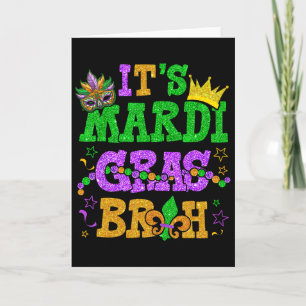 Carte C'est Mardi Gras Bruh Drôle Mardi Gras Adolescents