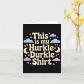 Carte C'est Mes Étoiles De Mon Hurkle Durkle Humour Nuag (Fleur jaune)