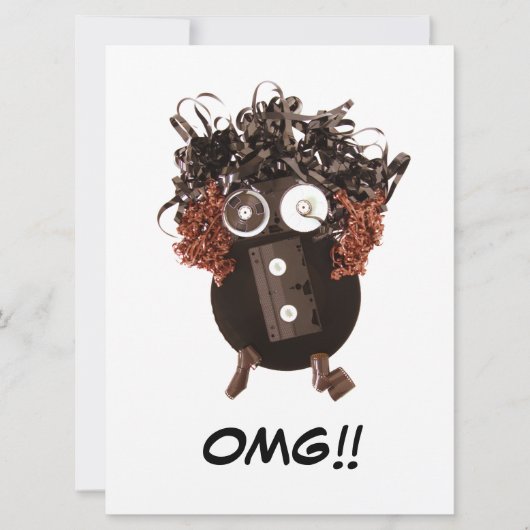 Carte C'est mignon C'est cool Drôle OMG Supports analogi (Devant)