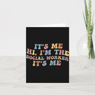 Carte C'est moi Bonjour Je suis le travailleur social Re