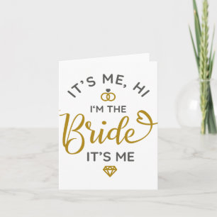 Carte C'Est Moi Bonjour Je Suis L'Épouse C'Est Moi Marié